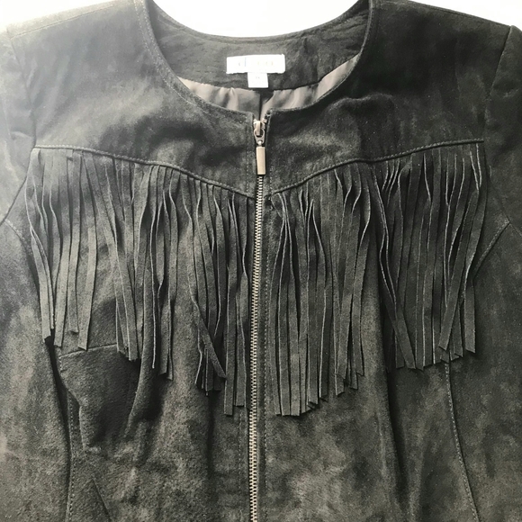 d & co. Demin and Company Suede Leather Jacket - Picture 6 of 10